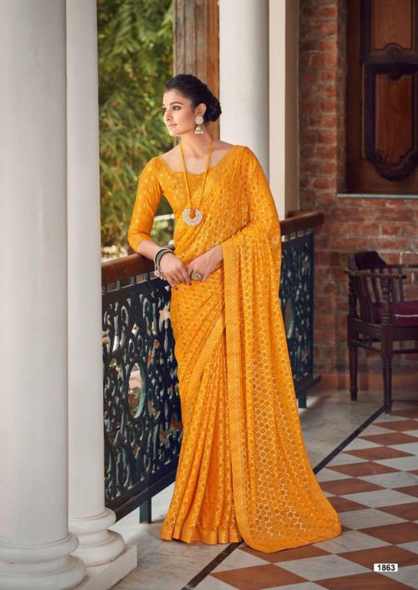 Kashvi Shringar New Exclusive Wear Designer Chiffon Saree Collection